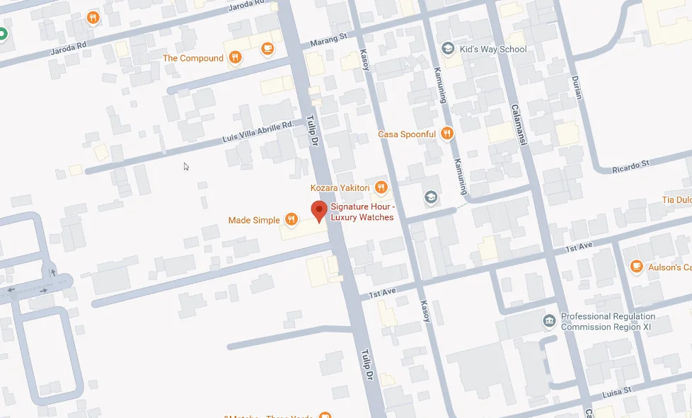 Signature Hour location map